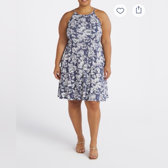 Lot of two 1X floral knit dresses from Stitch Fix (Fortune + Ivy) - Picture 6 of 9